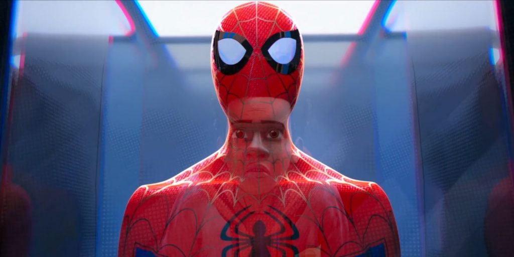 A frame from Spider-Man: Into the Spider-Verse movie
