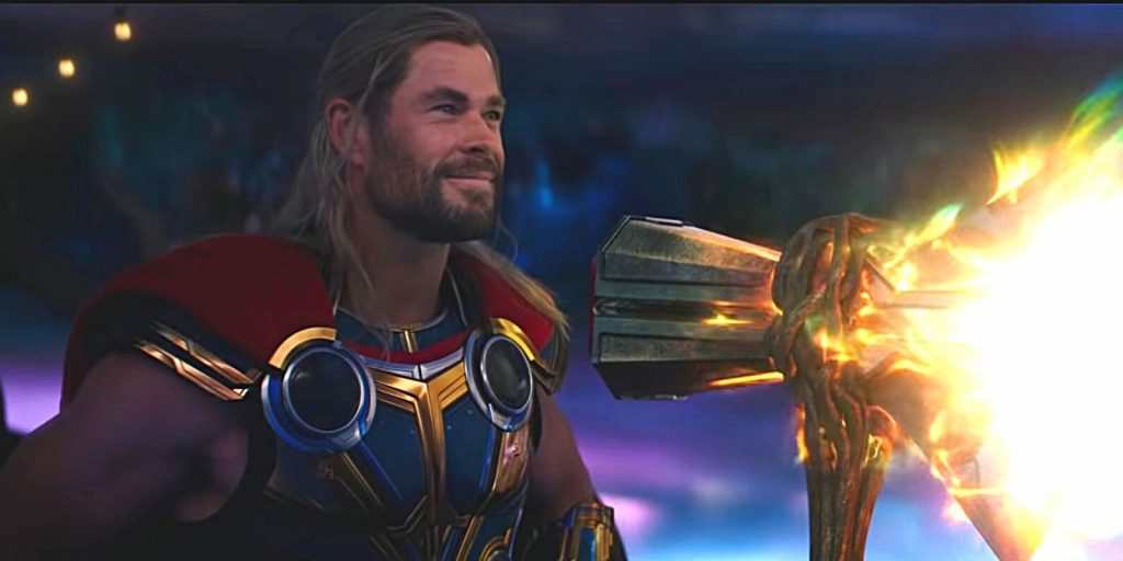 Thor Odinson, in the first trailer of Thor: Love and Thunder while calling Bifrost from his Axe aka Storm Breaker