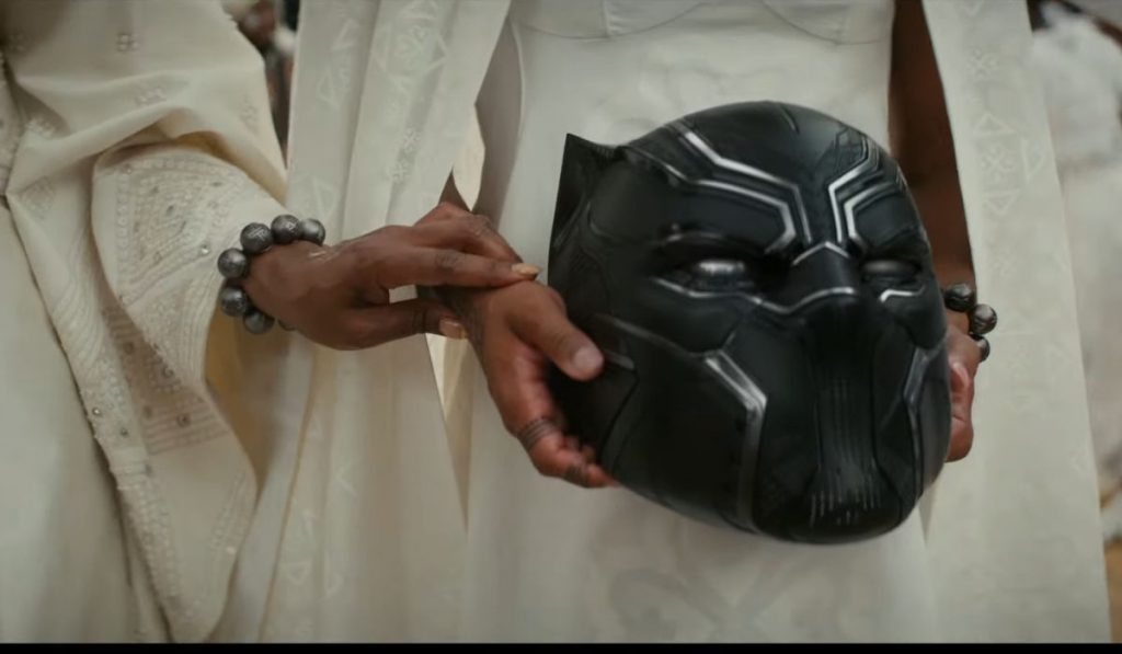 Black Panther T'Challa's helmet after death