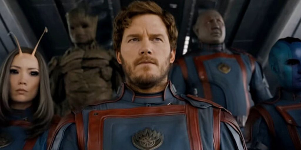 Chris Pratt and other Guardians of the Galaxy Volume 3 characters