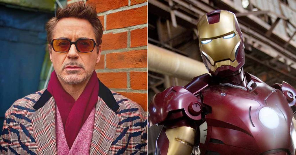 Robert Downey Jr. vs Iron Man suit