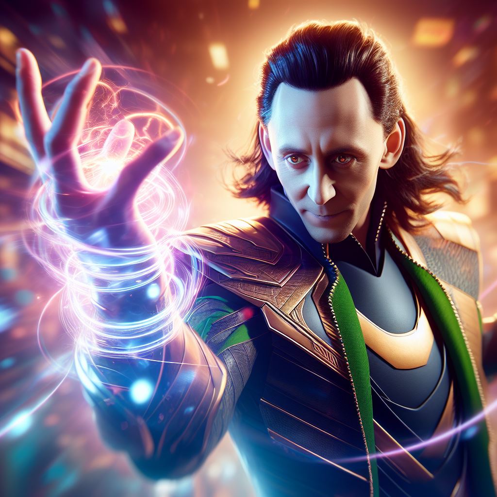 Loki using magic from hands